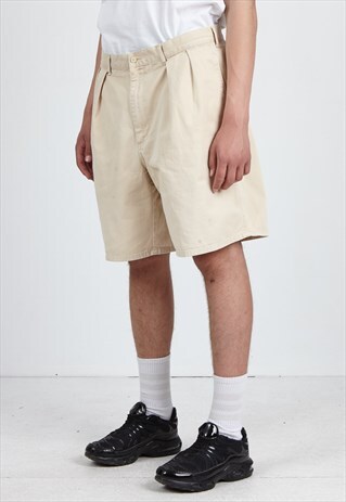 VINTAGE RETRO BEIGE POLO RALPH LAUREN SHORTS