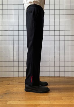 Vintage PRADA Pants Red Tab Suit Trousers Boot Cut
