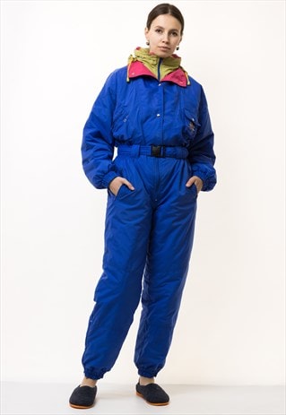 Overall Blue Ski Suit S Womens Ski Suit Womens 4819