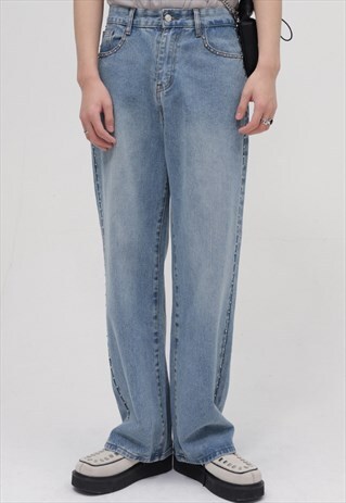 KALODIS STRAIGHT MID RISE CASUAL JEANS