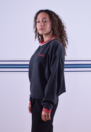 FADED BLACK AND RED FT FRANK THOMAS KAWASAKI SWEATSHIRT