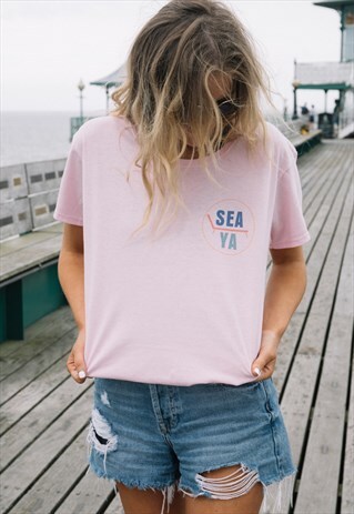 SEA YA WOMEN'S SLOGAN T SHIRT