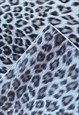 70'S VINTAGE BROWN CREAM ANIMAL PRINT LADIES SCARF