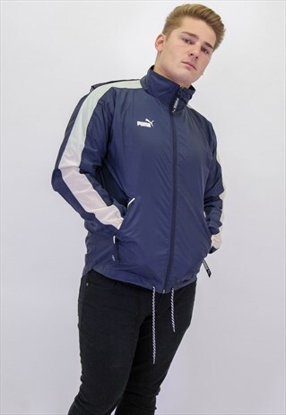 VINTAGE PUMA JACKET IN BLUE
