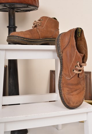 VINTAGE 90S DR MARTENS DOCS BROWN LEATHER UK 10