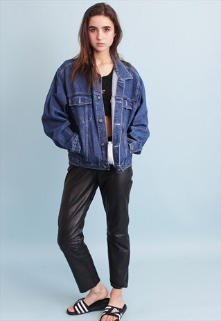 90'S RETRO DENIM OVERSIZED BOYFRIEND'S JACKET
