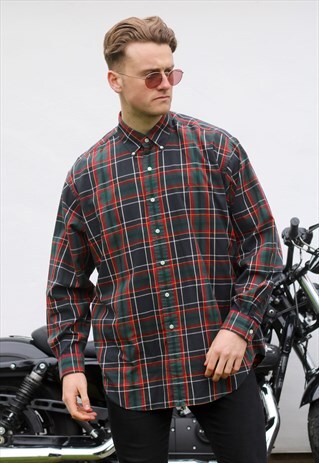 RALPH LAUREN BLAKE USA TARTAN PLAID SHIRT