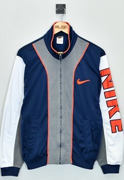 Vintage 1990's Nike Tracksuit Top Blue Small 