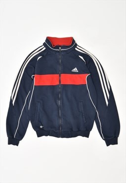 Vintage 90's Adidas Tracksuit Top Jacket Navy Blue