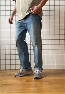 Vintage LEVIS 501 Jeans Wash Denim Pants Distressed 90s