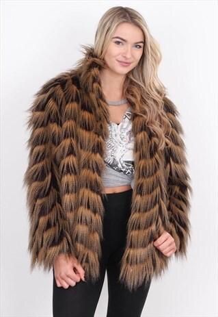 VINTAGE FAUX FUR JACKET /CVFJ021