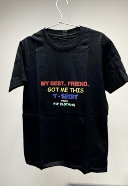 Black Best friend Friend Zone Heavy Cotton t shirt tee