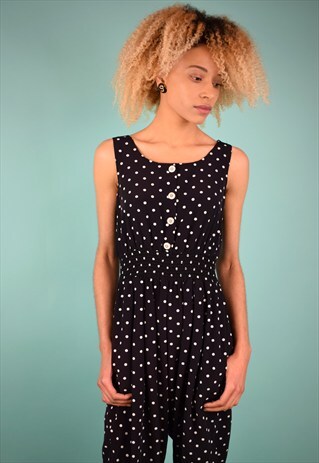 VINTAGE 90'S POLKA-DOT JUMPSUIT