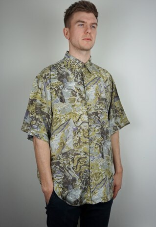 PURE SILK PATTERNED SHIRT