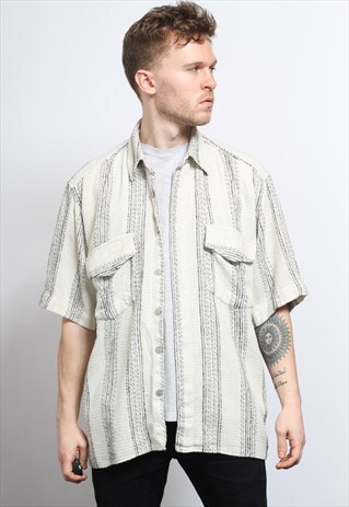 VINTAGE AZTEC PATTERNED SHIRT