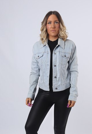 GAP DENIM JACKET VINTAGE LIGHTWEIGHT FITTED UK 14 (GK4F)