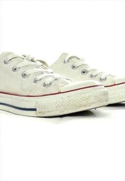 Converse All Star Low Tops Trainers In White Size UK 4