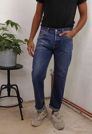 levis 501 jeans dark blue