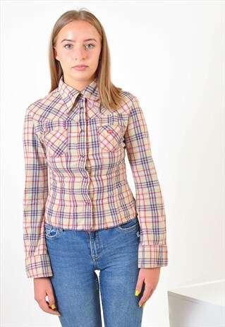 VINTAGE MISS SIXTY CHECKED SHIRT