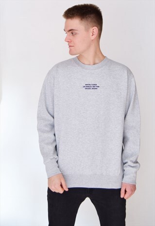GREY LOCATION (NAVY) SWEATSHIRT