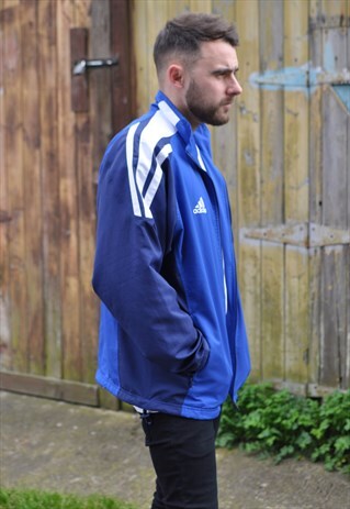 VINTAGE 90'S ADIDAS SPORTS WINDBREAKER TRACK JACKET