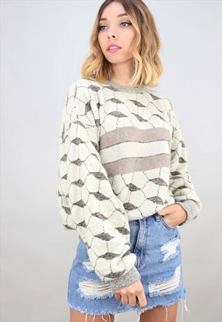 VINTAGE OVERSIZED PATTERNED JUMPER
