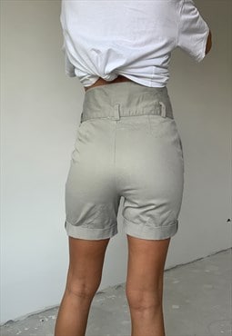 Vintage Cream High Waisted Trousers