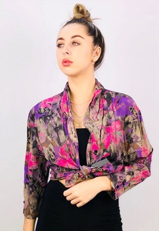 VINTAGE OVERSIZED PATTERN SHIRT