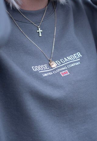 G&G UNISEX CHARCOAL LTD LOGO SWEAT
