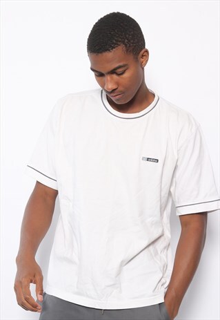VINTAGE ADIDAS BIG LOGO T-SHIRT WHITE