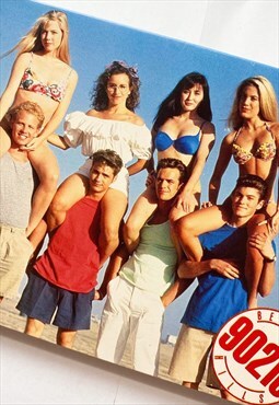 Vintage 90s 90210 Beverly Hills cast deadstock greeting card