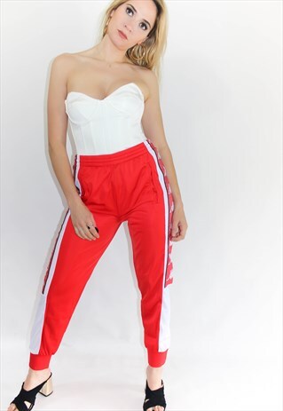 NEW 90'S STYLE KAPPA TAPE LOGO TRACK PANTS