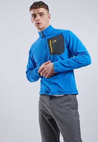 VINTAGE THE NORTH FACE 1/4 ZIP FLEECE SWEATSHIRT