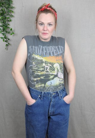 SLEEVELESS LED ZEPPELIN BAND TEE