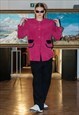 VINTAGE 80'S RETRO MAGENTA BLAZER