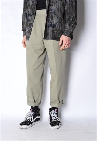 VINTAGE 80S BEIGE KHAKI PANTS