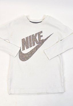 Vintage 90s Nike White Logo Sweatshirt 