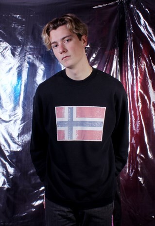 VINTAGE NAPAPIJRI BLACK SWEATSHIRT