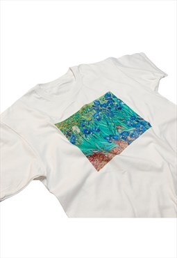 Van Gogh Irises T-Shirt Lily Pads Flower Famous Art Graphic 