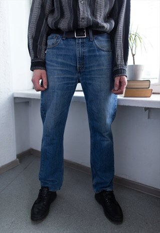 VINTAGE 80'S BLUE COTTON JEANS