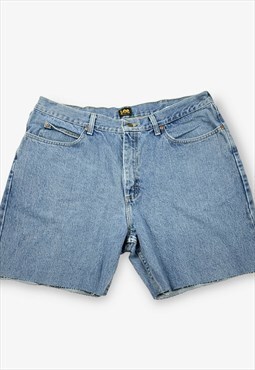 Vintage Lee Cut Off Denim Shorts Mid Blue W38 BV18261