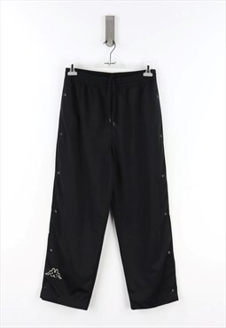 Vintage Kappa Tracksuit Pants in Black  - XL