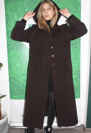 VINTAGE 90' OLDSCHOOL AMAZING BROWN WINTER COAT