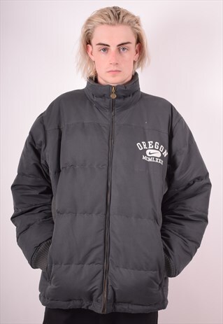 NIKE MENS VINTAGE PADDED JACKET XL GREY 90S