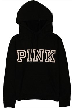 Vintage 90's Active Hoodie Pink Pullover Black Large