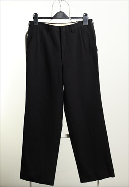 Vintage Givenchy Wide Leg Casual Trousers Black
