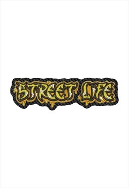 Embroidered Street Life Graffiti iron on patch /sew on patch