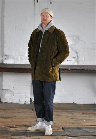 80S BURBERRY'S OF LONDON SUEDE QUILTED JACKET