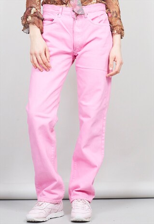 VINTAGE 90'S LEVI'S PINK HIGH WAISTED JEANS