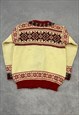 VINTAGE DALE OF NORWAY KNITTED CARDIGAN PATTERNED SWEATER